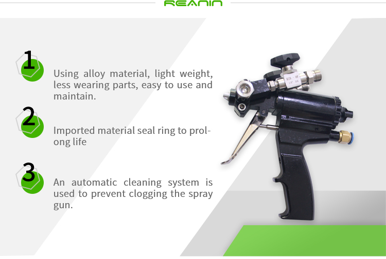Reanin-k2000 polyurethane foam spray machine - how it works 